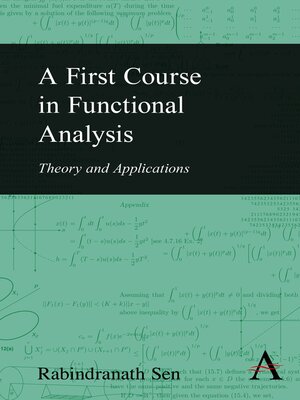 cover image of A First Course in Functional Analysis